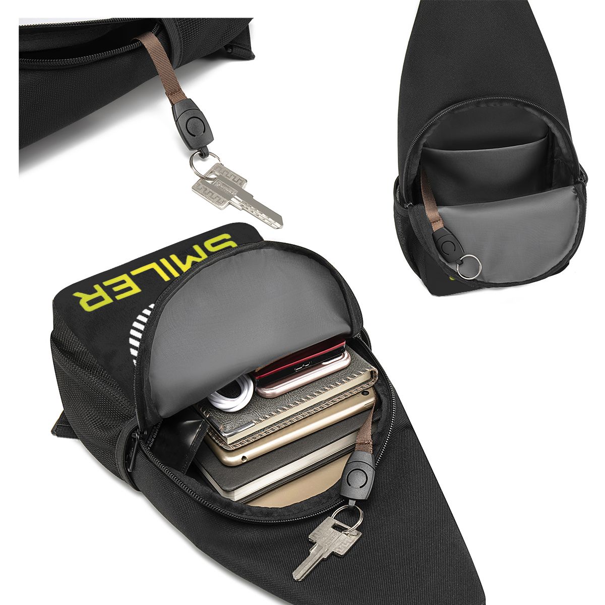 The Smiler Alton Towers Merch  - Sling Backpack Shoulder recensione e prezzo