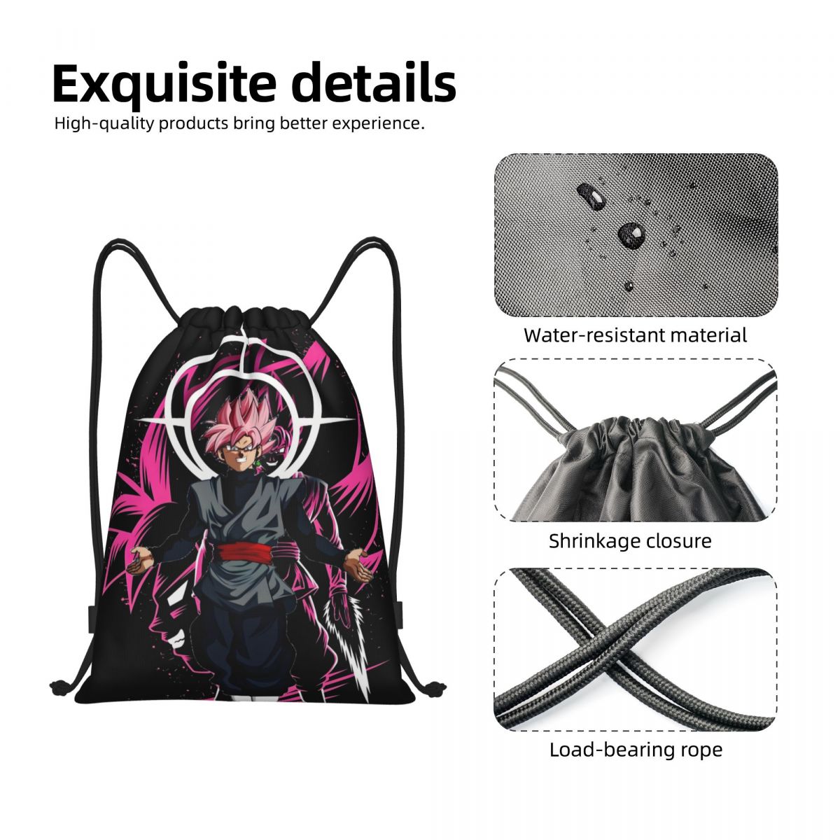 Zaino con coulisse DBZ V-Veget - Drawstring Gym Bag recensione e prezzo